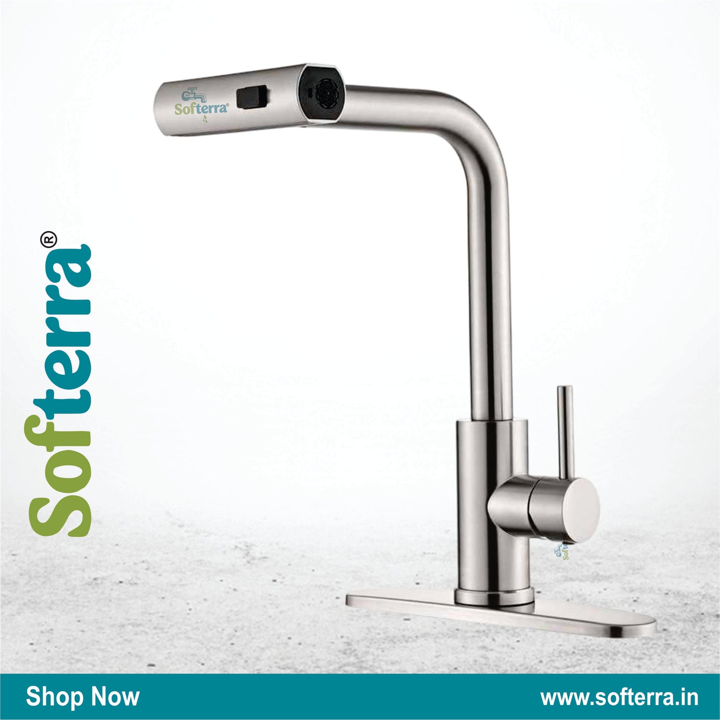 Softerra Hydro360™ – 360° Flexible Faucet Extender & Water-Saving Nozzle