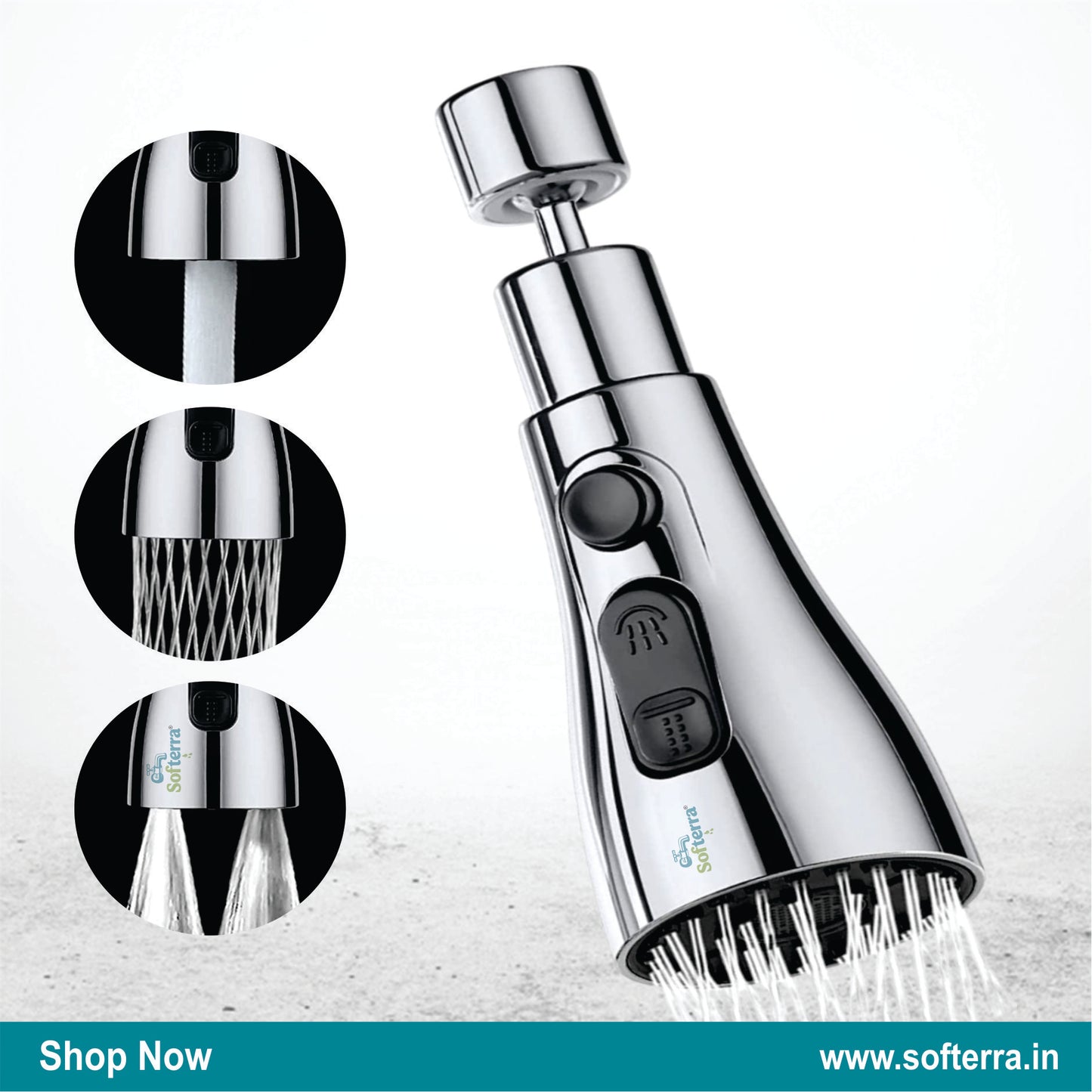 Softerra AeroFlow™ – Tap Extender & Water-Saving Nozzle