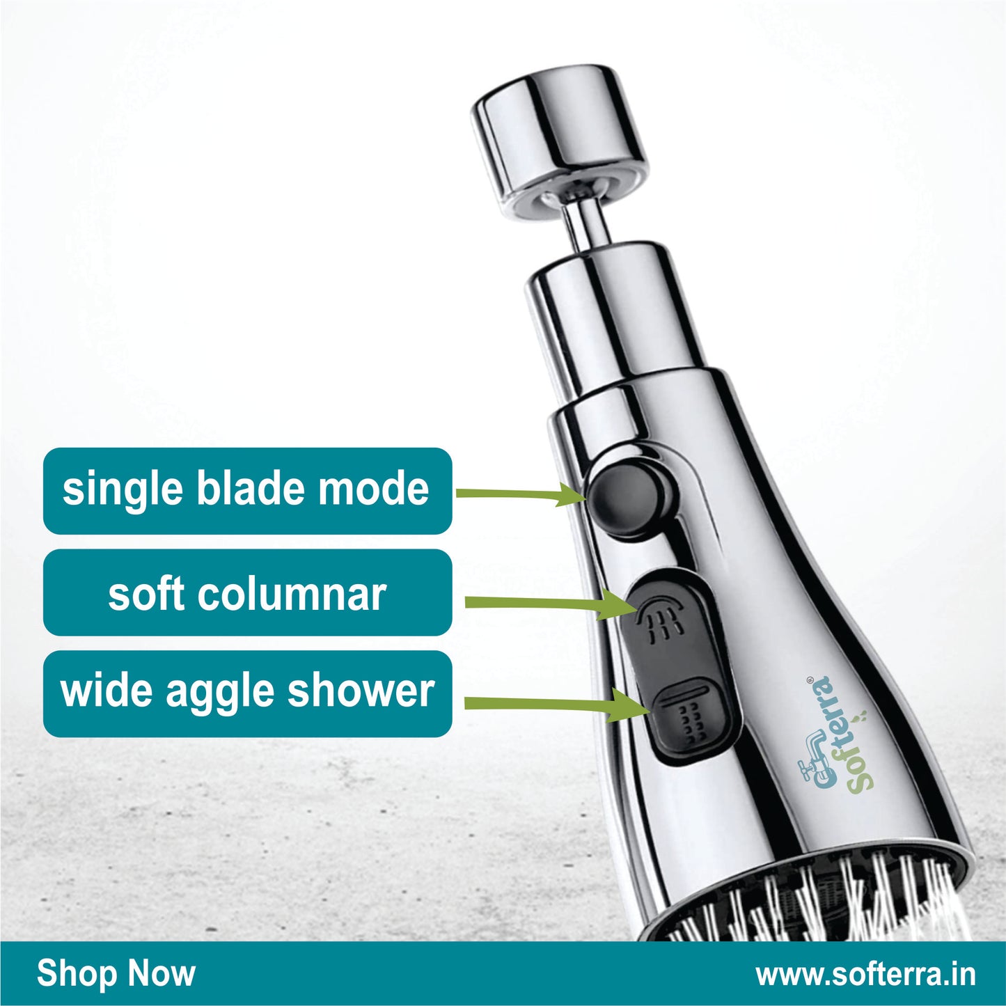 Softerra AeroFlow™ – Tap Extender & Water-Saving Nozzle