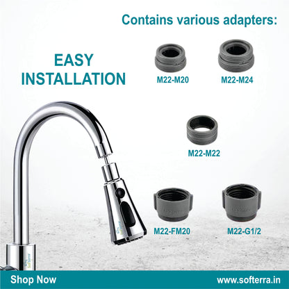 Softerra AeroFlow™ – Tap Extender & Water-Saving Nozzle