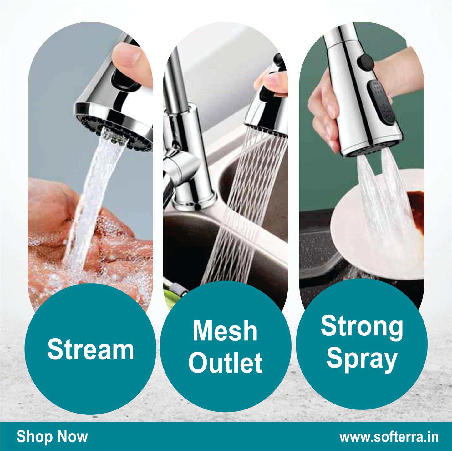 Softerra AeroFlow™ – Tap Extender & Water-Saving Nozzle
