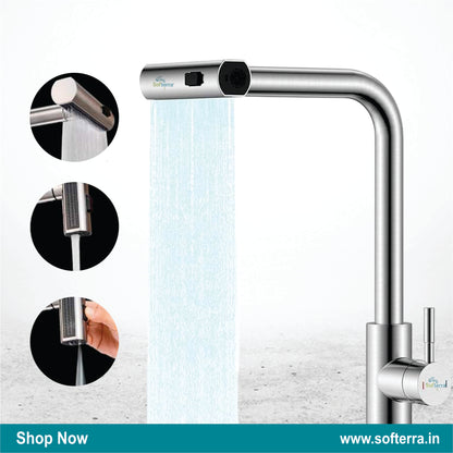 Softerra Hydro360™ – 360° Flexible Faucet Extender & Water-Saving Nozzle