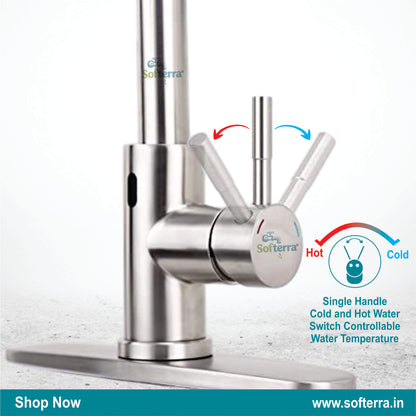 Softerra Hydro360™ – 360° Flexible Faucet Extender & Water-Saving Nozzle