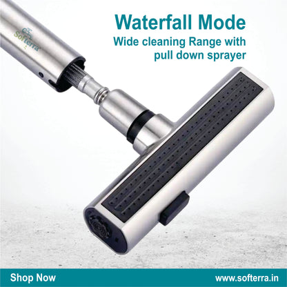 Softerra Hydro360™ – 360° Flexible Faucet Extender & Water-Saving Nozzle