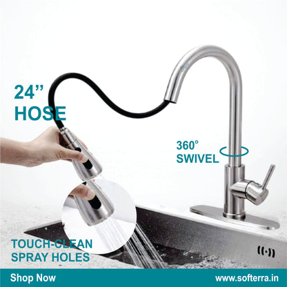 Softerra Hydro360™ – 360° Flexible Faucet Extender & Water-Saving Nozzle